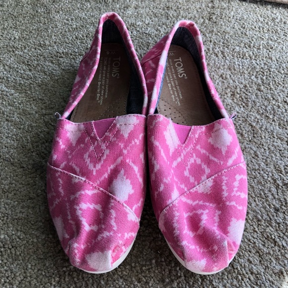 Toms pink printed slip on - Picture 2 of 7